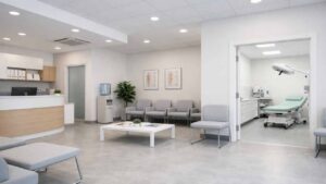 ambulatorio sanitario con attività di assistenza e cura