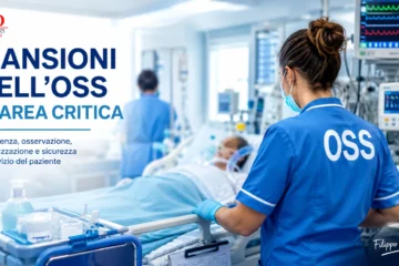 OSS in area critica durante l’assistenza a un paziente in terapia intensiva