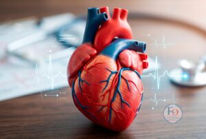 cuore anatomico con struttura interna e funzioni principali spiegate per studio OSS