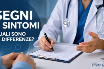 Differenza tra segni e sintomi durante una valutazione clinica sanitaria.