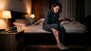 sindrome delle gambe senza riposo con fastidio e bisogno di movimento