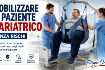 mmagine: mobilizzazione sicura del paziente bariatrico con sollevatore e ausili assistenziali