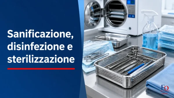 strumenti sanitari durante la sterilizzazione