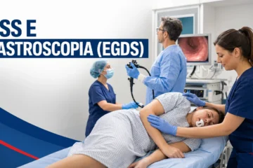 assistenza al paziente durante la gastroscopia