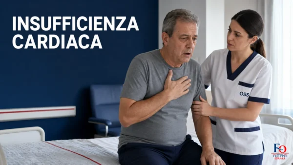 anziano con insufficienza cardiaca e affanno