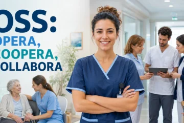 immagine: OSS lavora in équipe assistenziale sanitaria