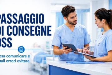 Passaggio di consegne OSS tra operatori sanitari