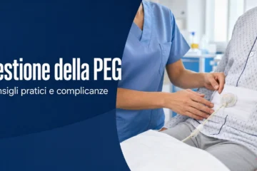 Assistito con PEG durante assistenza sanitaria