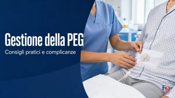 Assistito con PEG durante assistenza sanitaria