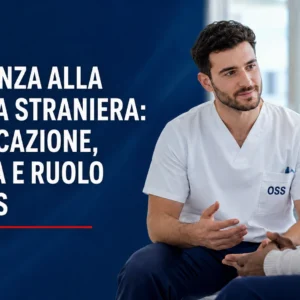 OSS comunica con una persona straniera durante l’assistenza sanitaria