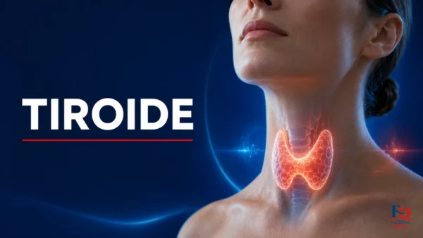 tiroide evidenziata nel collo di una paziente Titolo: tiroide