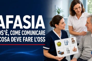 Afasia: OSS comunica con una persona anziana usando immagini