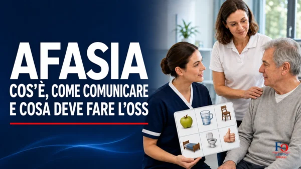 Afasia: OSS comunica con una persona anziana usando immagini